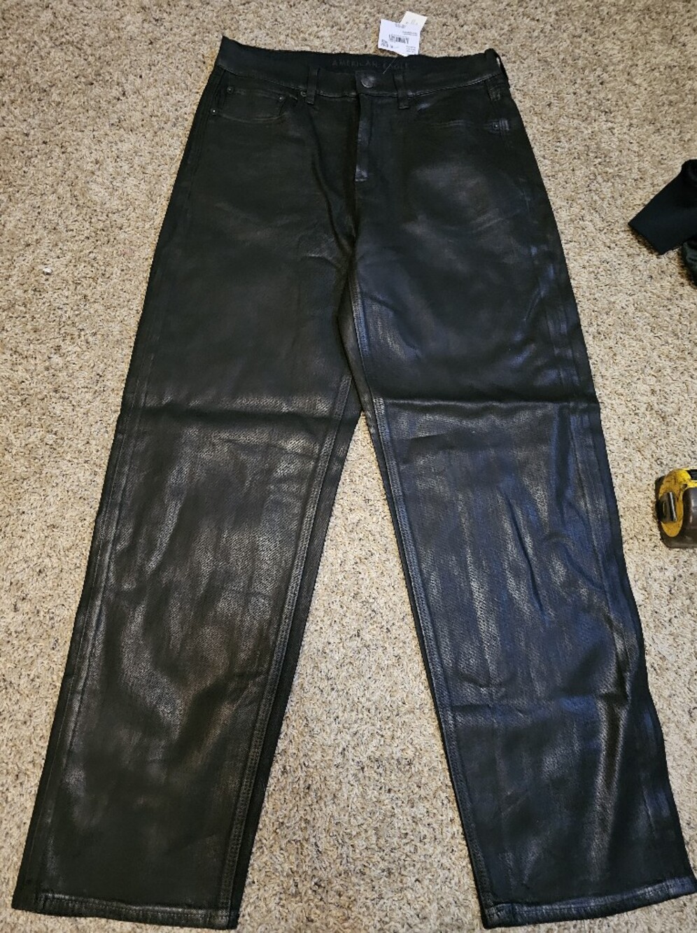 American Eagle Wide Leg Coated Jeans Nwt Sz 8